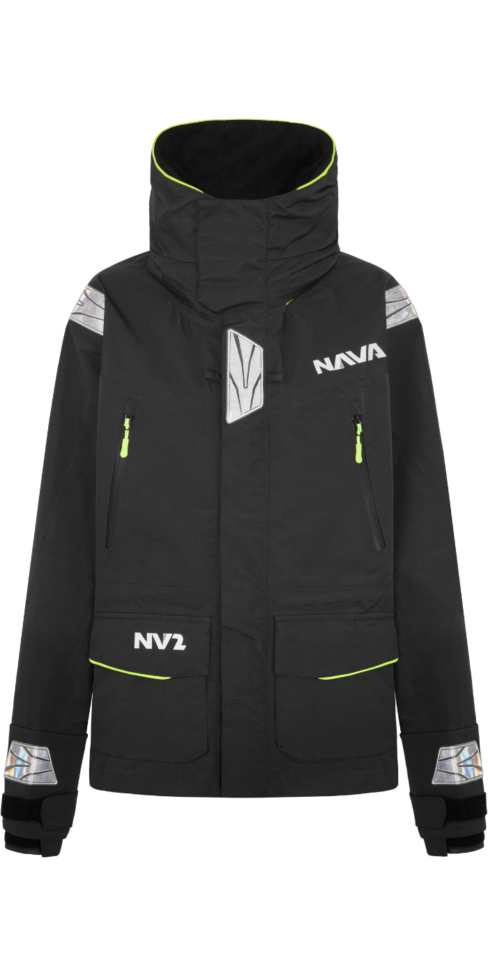 2025 Nava Performance Womens NV2 Sailing Jacket NAVANV2J01 - Black